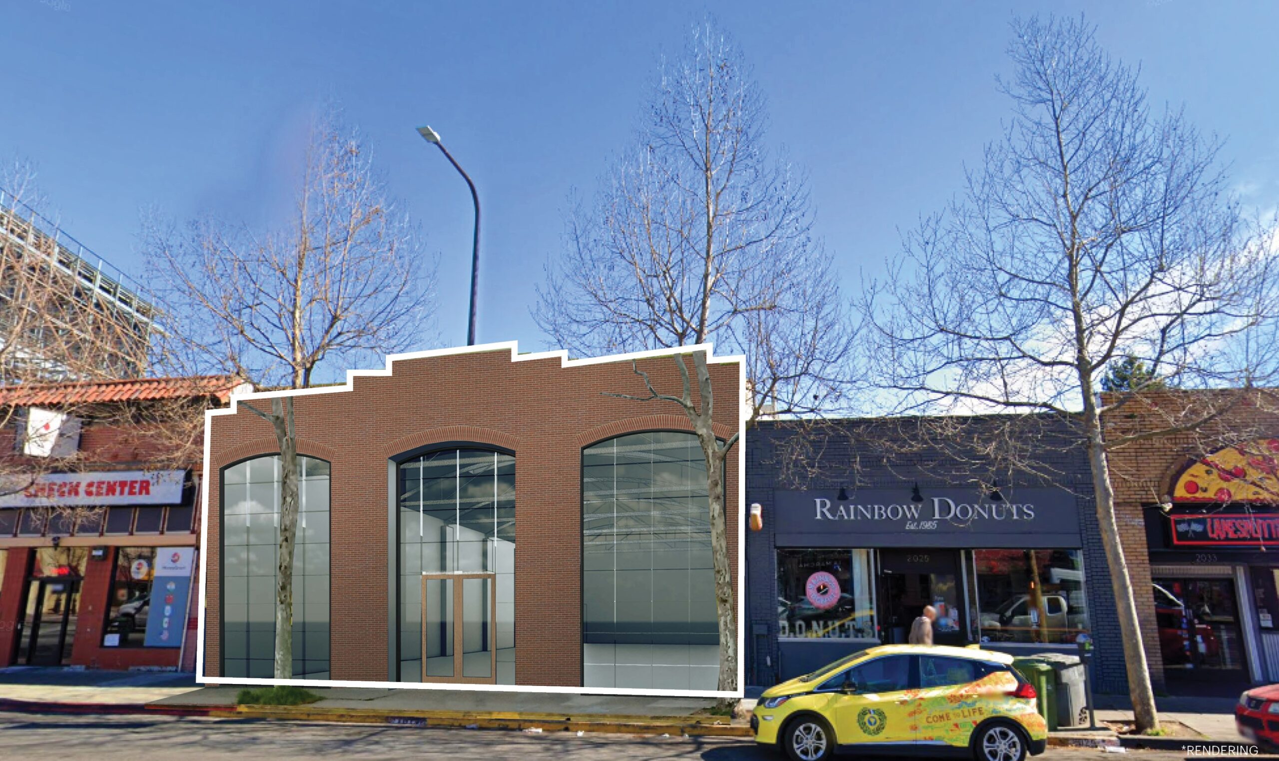 6,200 SF Retail Building with Mezzanine & Rear Patio in Central Berkeley