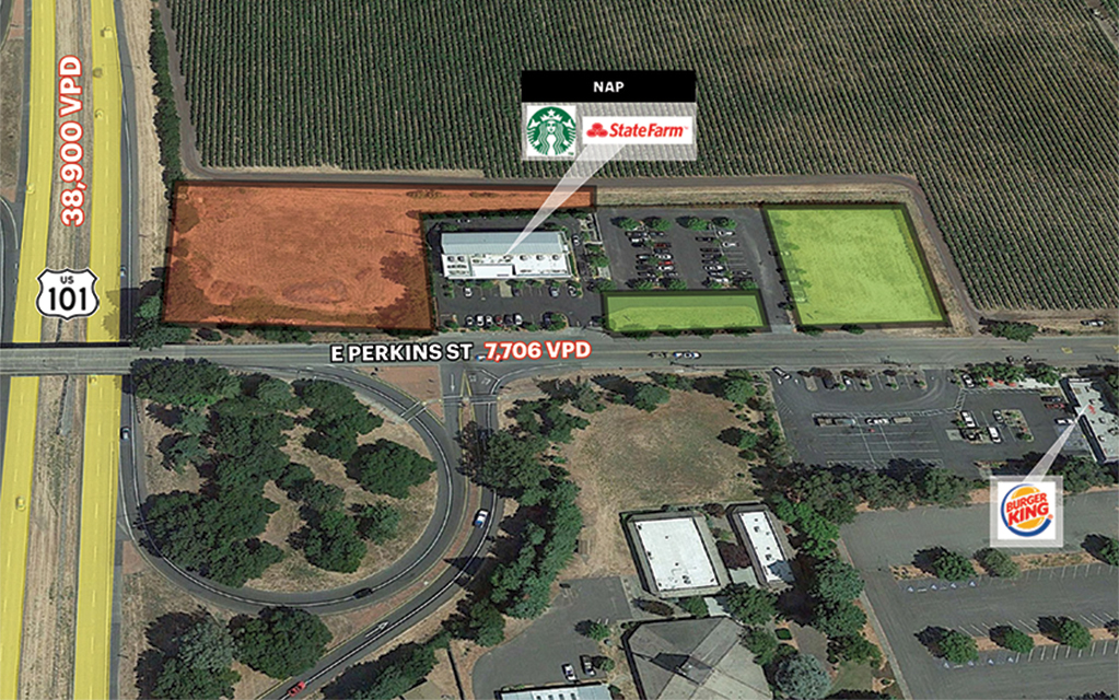 Prime Commercial Land on Hwy 101 Next to Starbucks | Drive-Thru & Signage Available | Northern CA