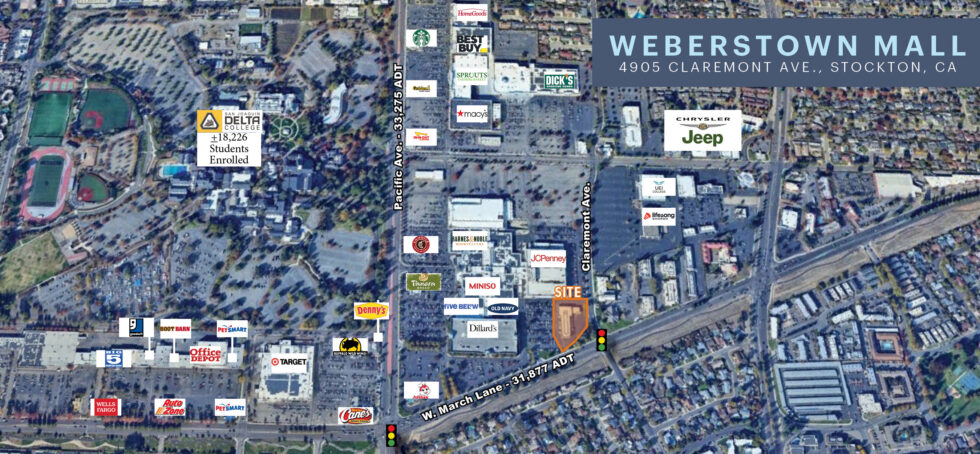 FOR LEASE | Weberstown Mall, Stockton, CA