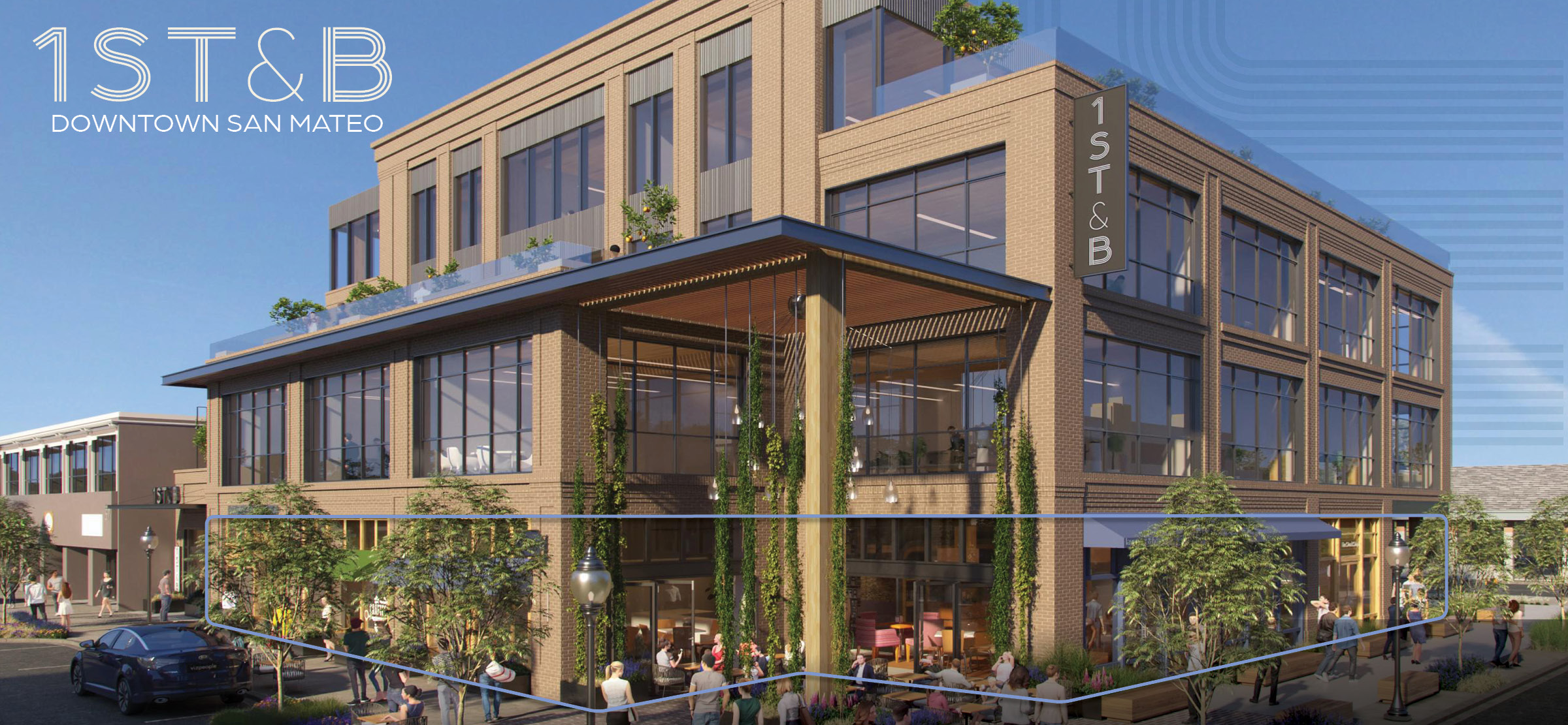 FOR LEASE | 1st & B, Downtown San Mateo | Up to ±7,109 RSF